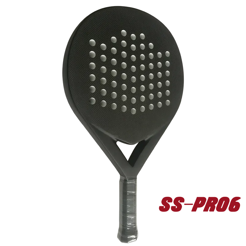 Raquete de padel de carbono com núcleo de espuma de polietileno de baixa densidade