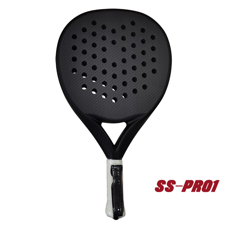 Raquete de padel de fibra de carbono 3K formato redondo